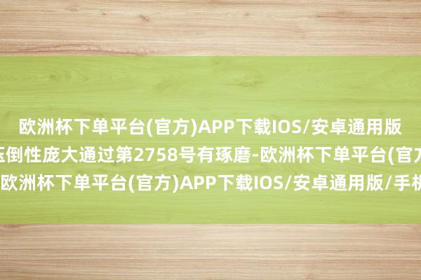 欧洲杯下单平台(官方)APP下载IOS/安卓通用版/手机版磋商国大会以压倒性庞大通过第2758号有琢磨-欧洲杯下单平台(官方)APP下载IOS/安卓通用版/手机版