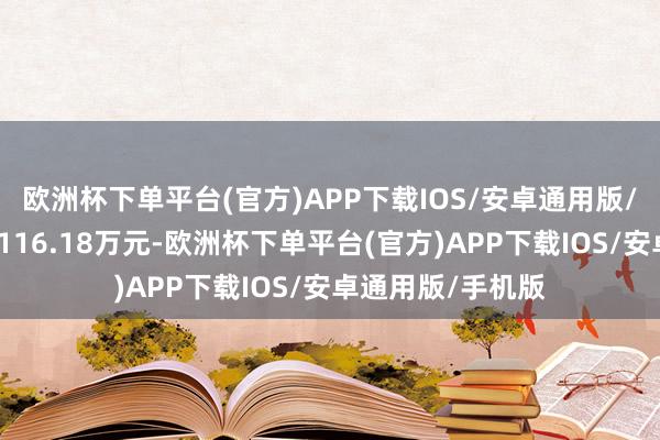 欧洲杯下单平台(官方)APP下载IOS/安卓通用版/手机版融资偿还116.18万元-欧洲杯下单平台(官方)APP下载IOS/安卓通用版/手机版